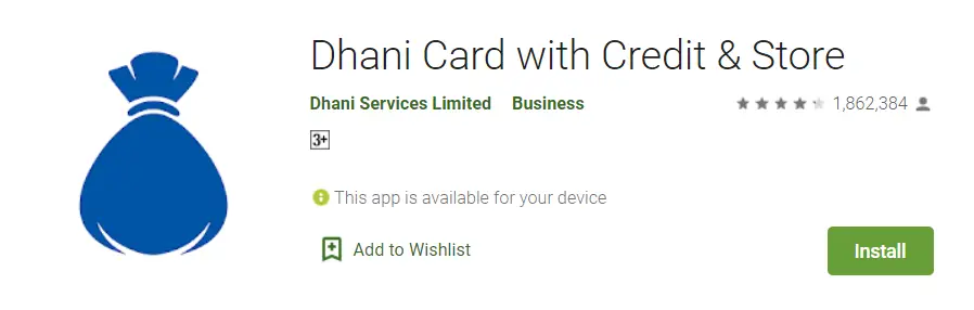 dhani card app